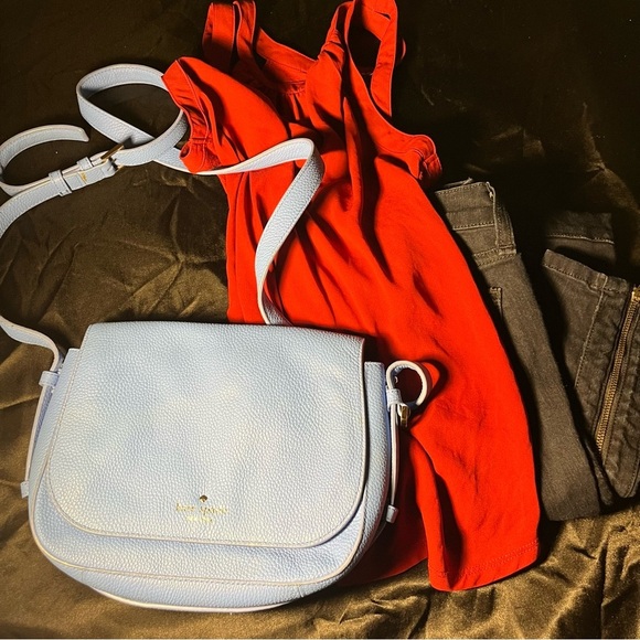 #2 Not So Mystery Box Kate Spade Blue Purse - Picture 1 of 16